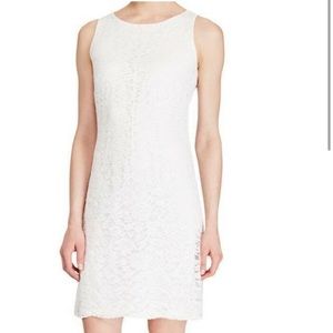 American Living Scalloped Lace Shift Dress